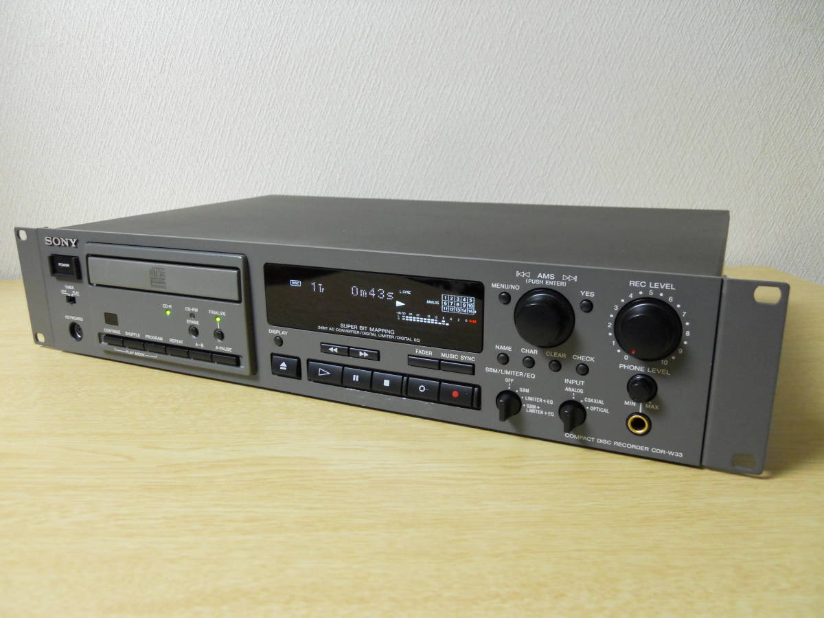  SONY ソニー 業務用 CDレコーダー CDR-W33(ソニー)｜売買されたオークション情報、yahooの商品情報をアーカイブ公開 - オークファン ソニー