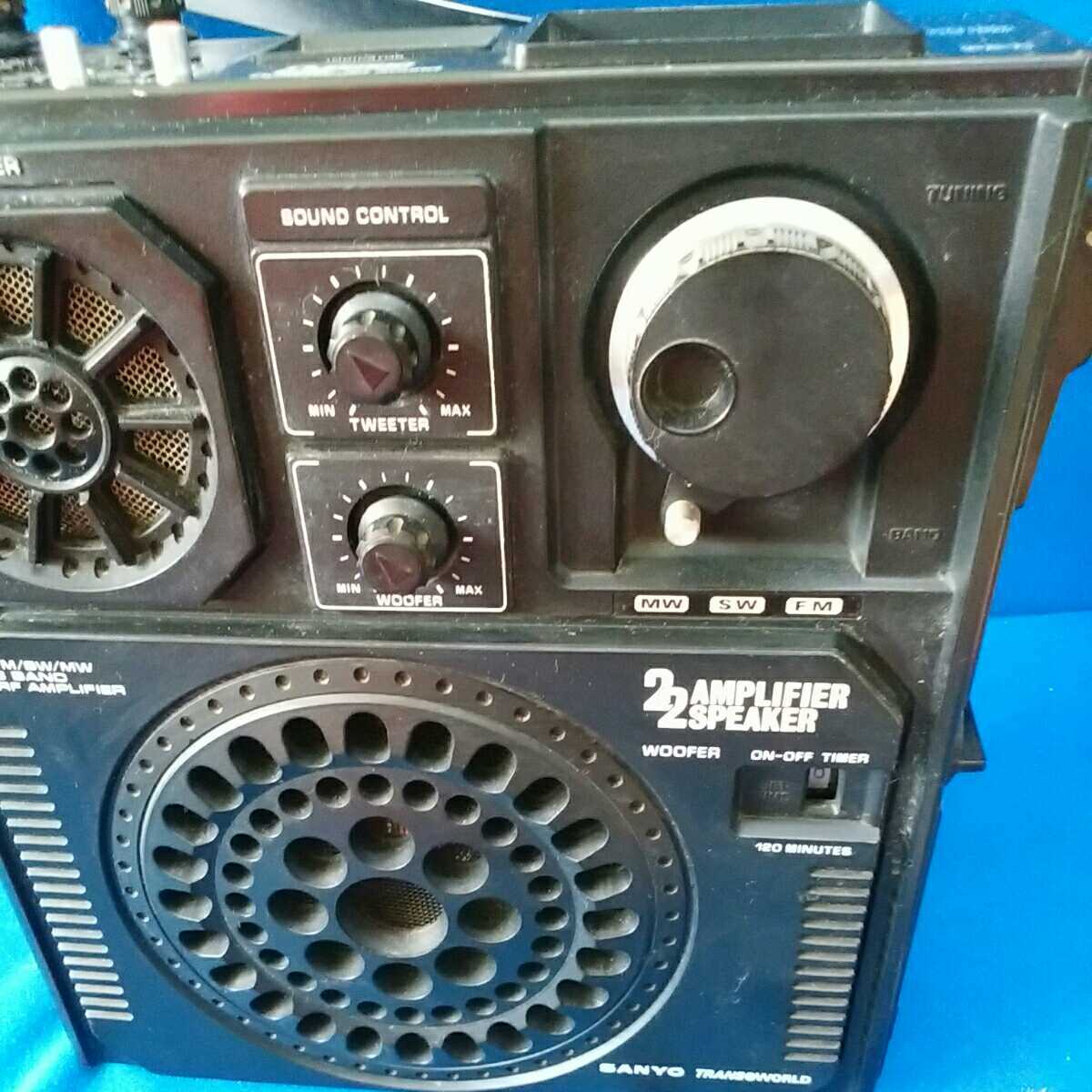 SANYO トランスワールド サンヨー DJ5000 3バンドラジオ 動作未確認
