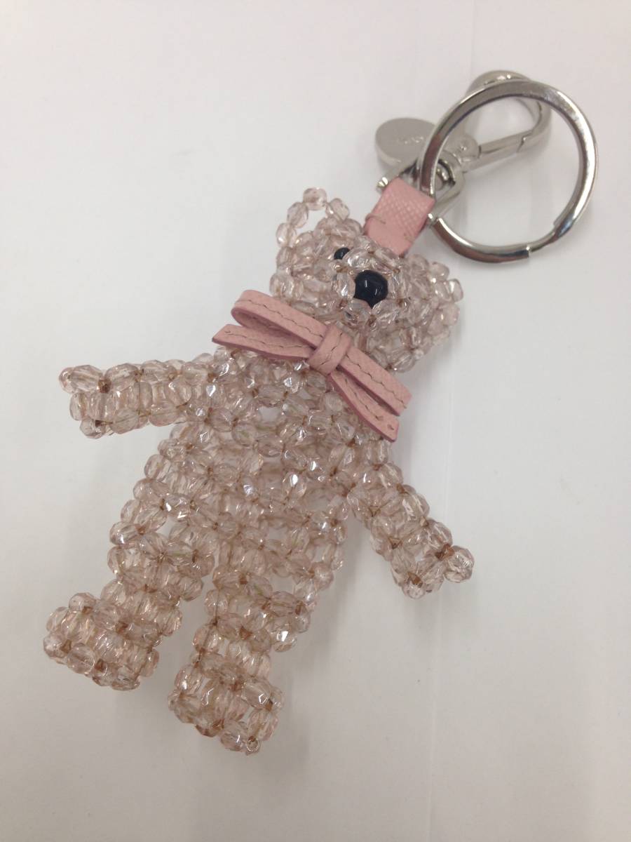 人気定番 1円 お買得 PRADA/プラダ ベアトリック キーホルダー ビーズ&times;レザー ピンク系 バッグチャーム キーリング(服飾小物)｜売買されたオークション情報、yahooの商品情報をアーカイブ公開 - オ 服飾小物