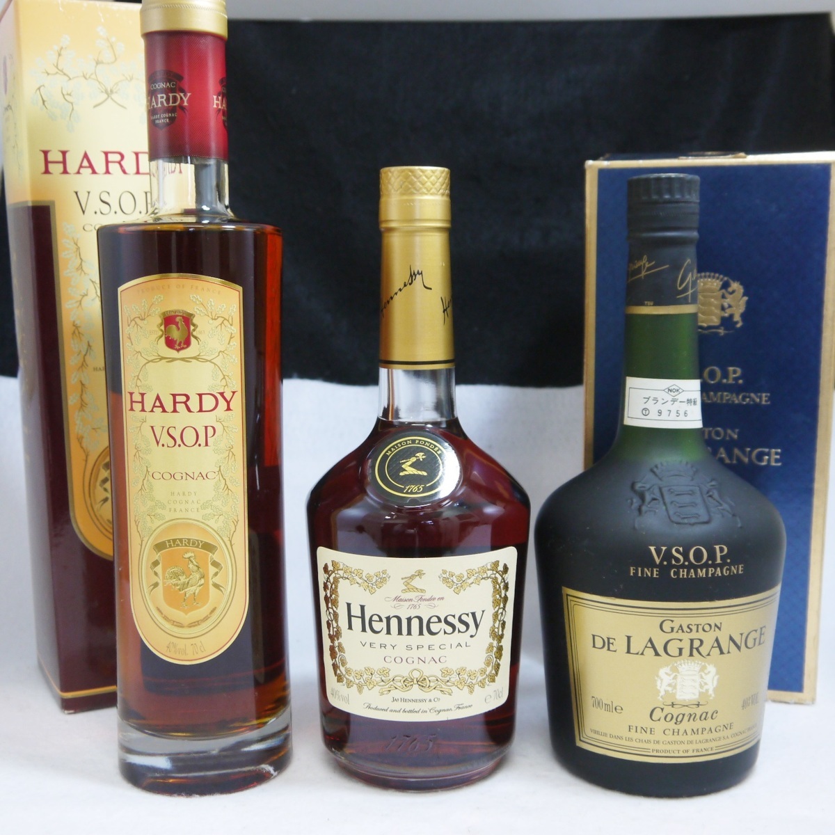 限定セール，大人気 3本セット 未開栓 ブランデー ヘネシー VS 700ml ハーディー VSOP 700ml ガストン VSOP 700ml コニャック(コニャック)｜売買されたオークション情報、yahooの商品情報をアーカイブ公開 - オークファン コニャック
