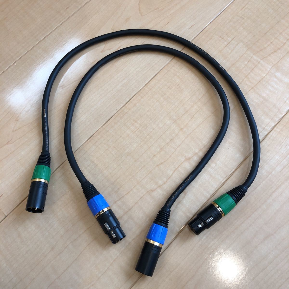 サエク SAEC FREE 6N HYBRID CABLE STRESS - ペア RCAケーブル □希少