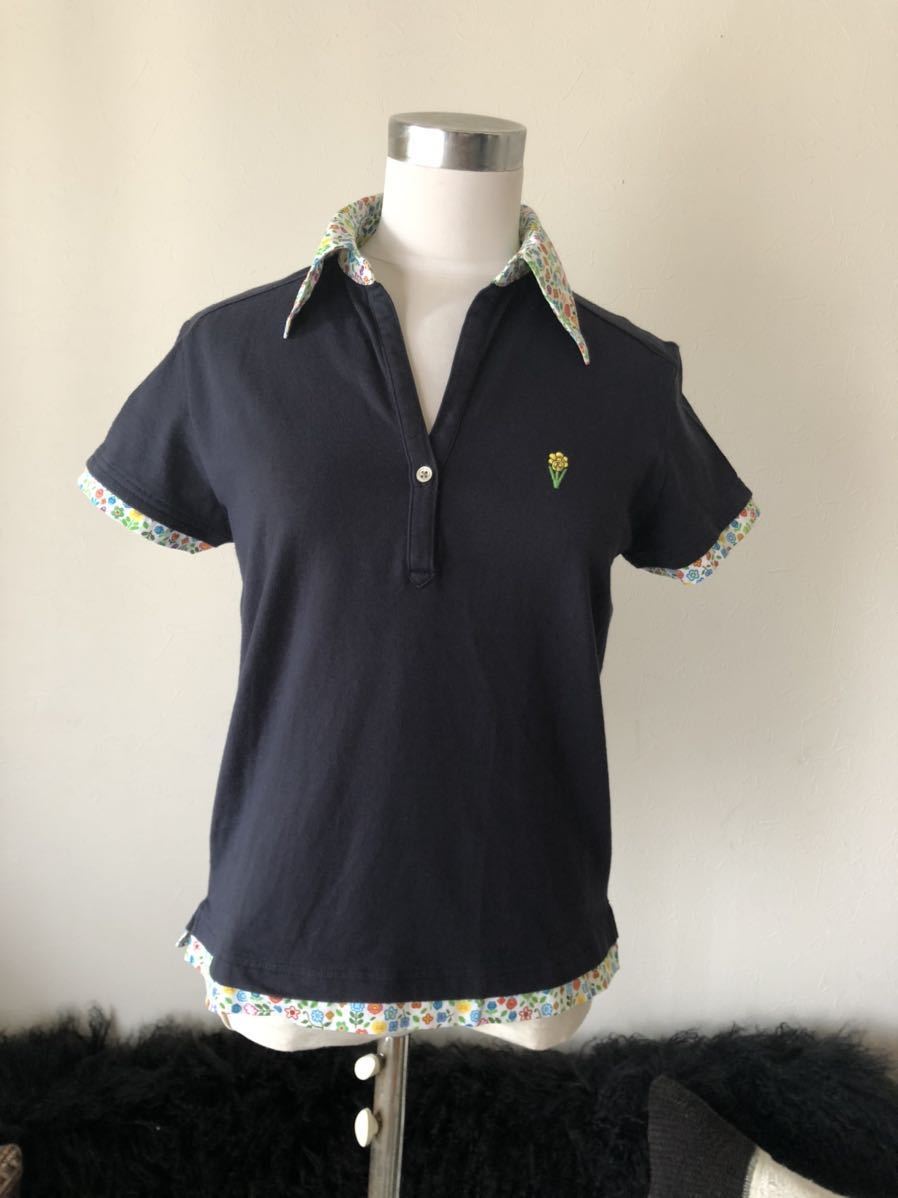  ポールスミス Paul Smith ネイビー&Flower 模様 ポロシャツ M ゴルフ レジャー おしゃれな大人服 スポーツウェア(Mサイズ)｜売買されたオークション情報、yahooの商品情報をアーカイブ公開 - オ Mサイズ