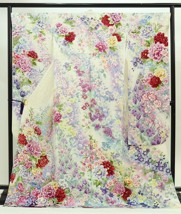 平和屋着物□極上 引き振袖・お引きずり 乱菊 金彩 落款あり 逸品 