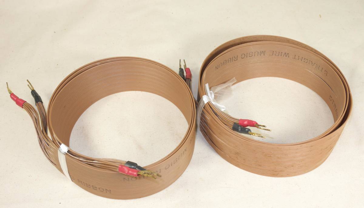 最安値，大人気 STRAIGHT WIRE MUSIC RIBBON １ ５ｍ ２本(スピーカーケーブル)｜売買されたオークション情報、yahooの商品情報をアーカイブ公開 - オークファン スピーカーケーブル