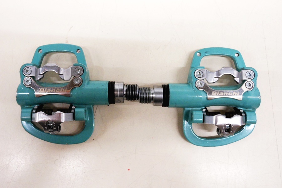 徳山)BIANCHI ビアンキ 2WAYペダル チェレステ R1120B 2379 B200506K03A チェレステ ペダル BIANCHI | Bianchi(ビアンキ) クロモ