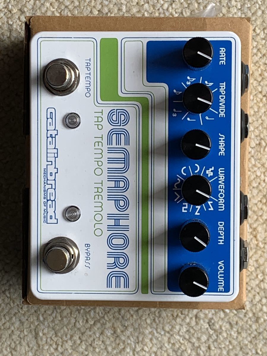 Catalinbread Semaphore Tremolo Tap Tempo Hand Second Pedal - To