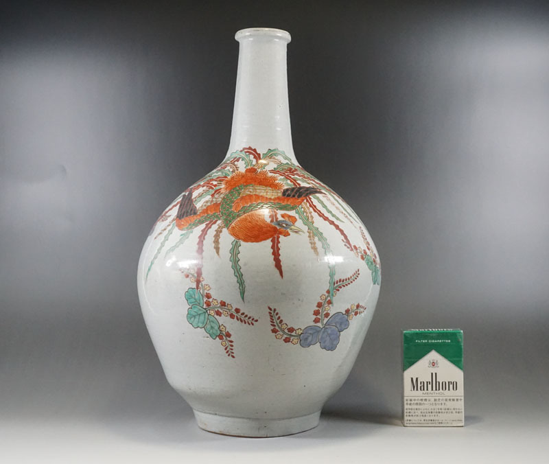 古伊万里 径一尺八寸オーバー 江戸時代後期 金彩色絵桐に