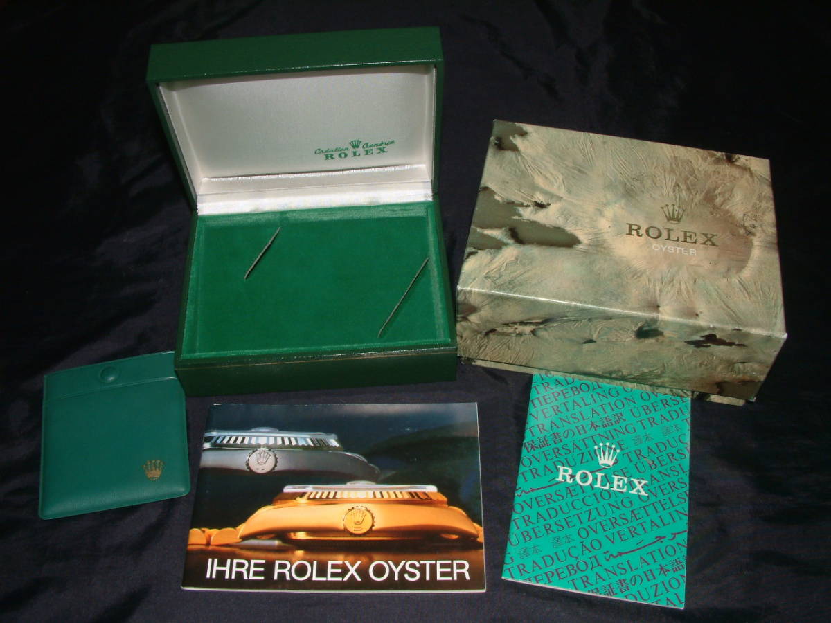 ROLEXの時計の箱 付属品 他 ROLEX ロレックス 空箱 カードホルダー付 正規