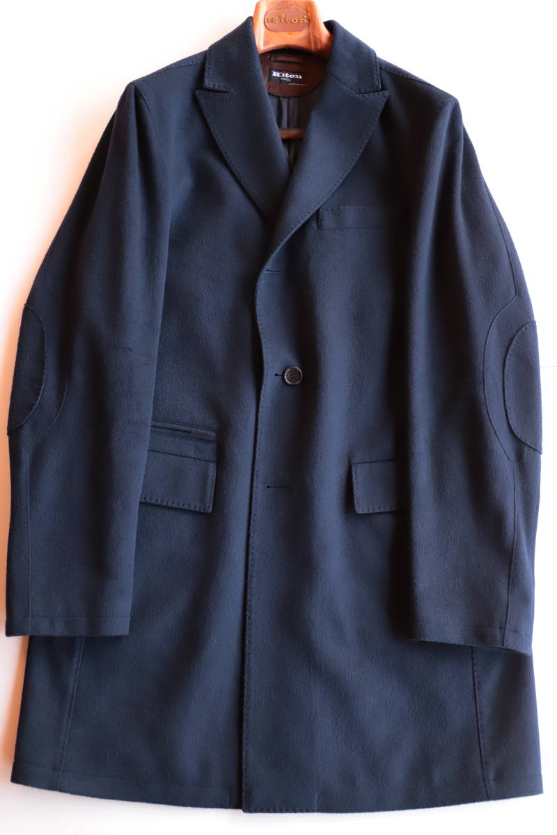 HOT，得価 約￥90万 ナポリの雄 キートン Kiton ネイビー カシミア100% カーコート チェスターフィールド 50 ブリオーニアットリーニ(Lサイズ)｜売買されたオークション情報、yahooの商品情報をアーカイブ Lサイズ