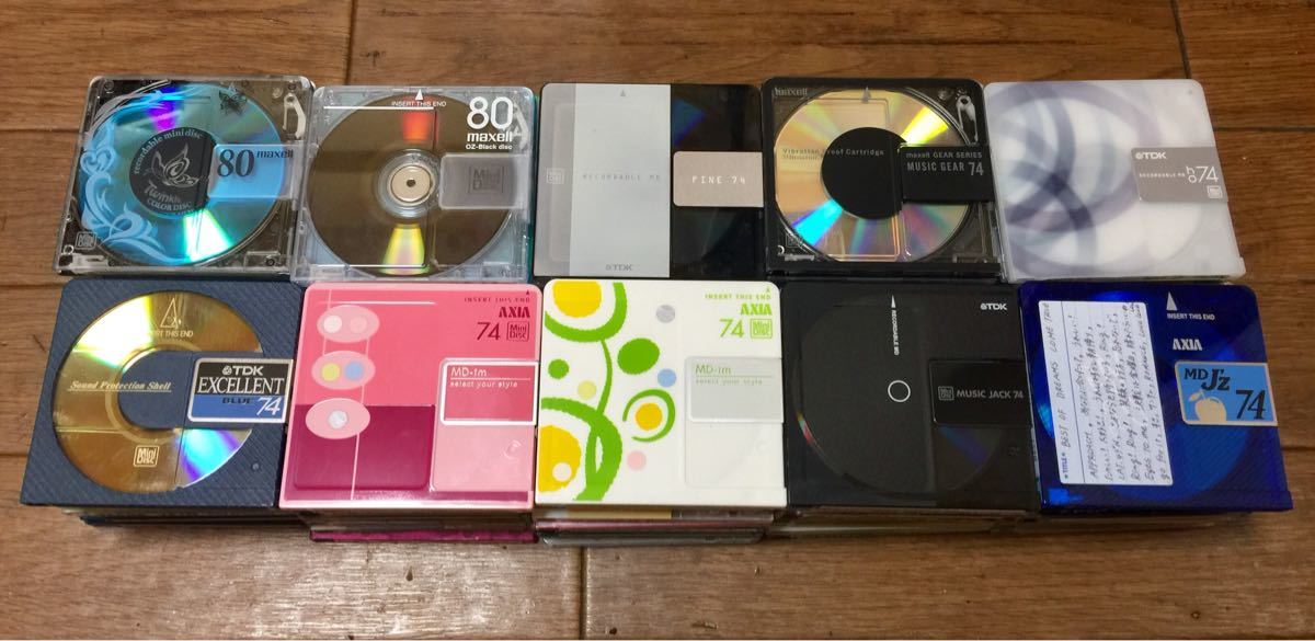 MD(ミニディスク) 100枚 1990年代に大流行したMD（ミニディスク）が 