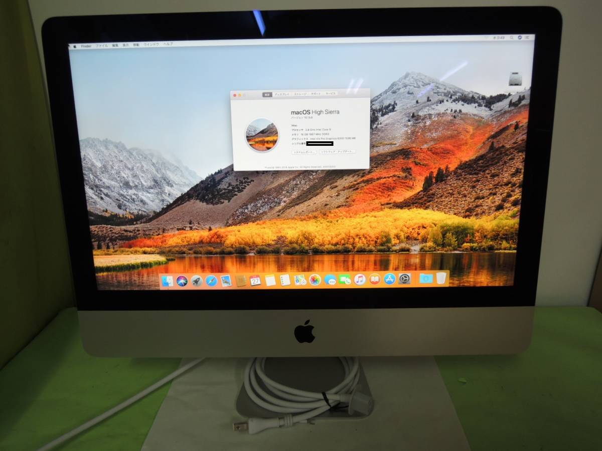 iMac(21.5-inch，Late2015) MODEL:A1418 CPU:Intel Core i5 2.8GHz