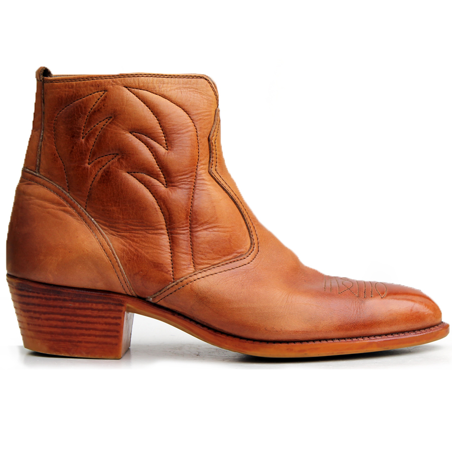 テキサスヴィレッジ TEXAS VILLAGE☆ショートウエスタンブーツ 27cm 