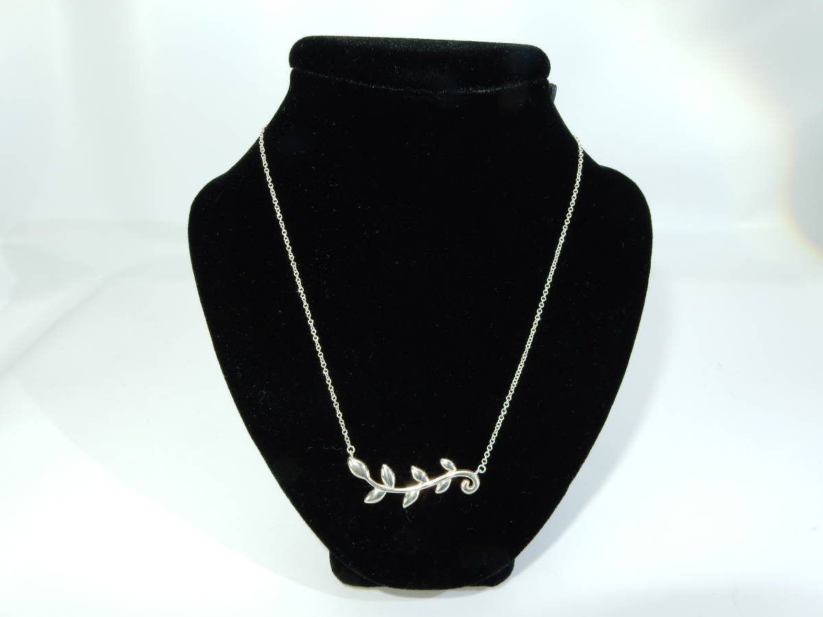 ☆ TIFFANY＆Co. ティファニー オリーブリーフ AG925 約45cm位 中古