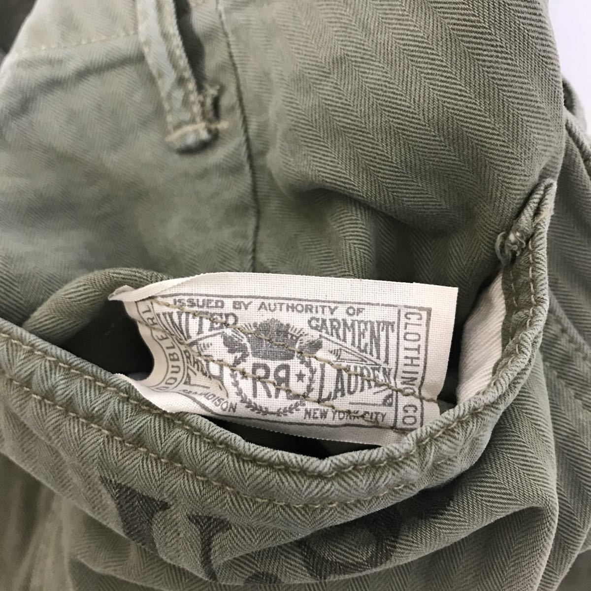 美品 RRL ヘリンボーン ツイル 13 star ボタン ショーツ ショート