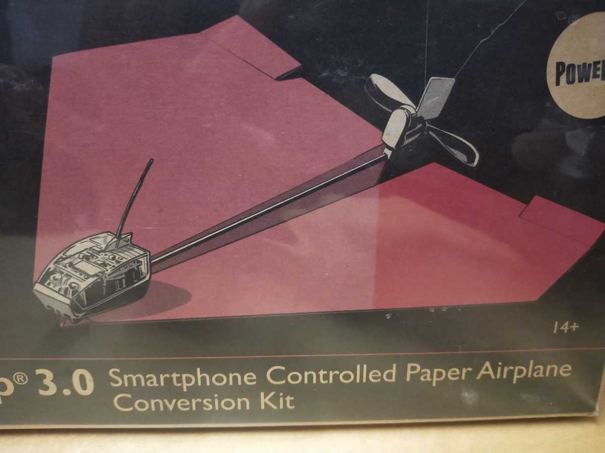 Paper Airplane！スマホで飛ばす超小型の紙飛行機 PowerUp3.0 Smartphone Controlled Paper Airplane Conversion Kit