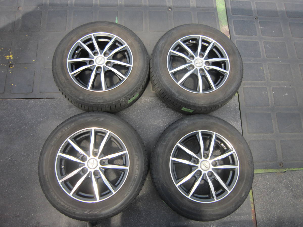 BS EX20RV 195/65R15 15-6J 5H 114.3アルミ4本セット タイヤ、ホイール