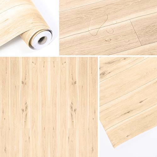 新品◆即決! 壁紙 リメイクシート 木目調 カッティングシート ふすま紙 はがせる壁紙 壁紙シール ライトグレー フェルトスキーじー付き_5