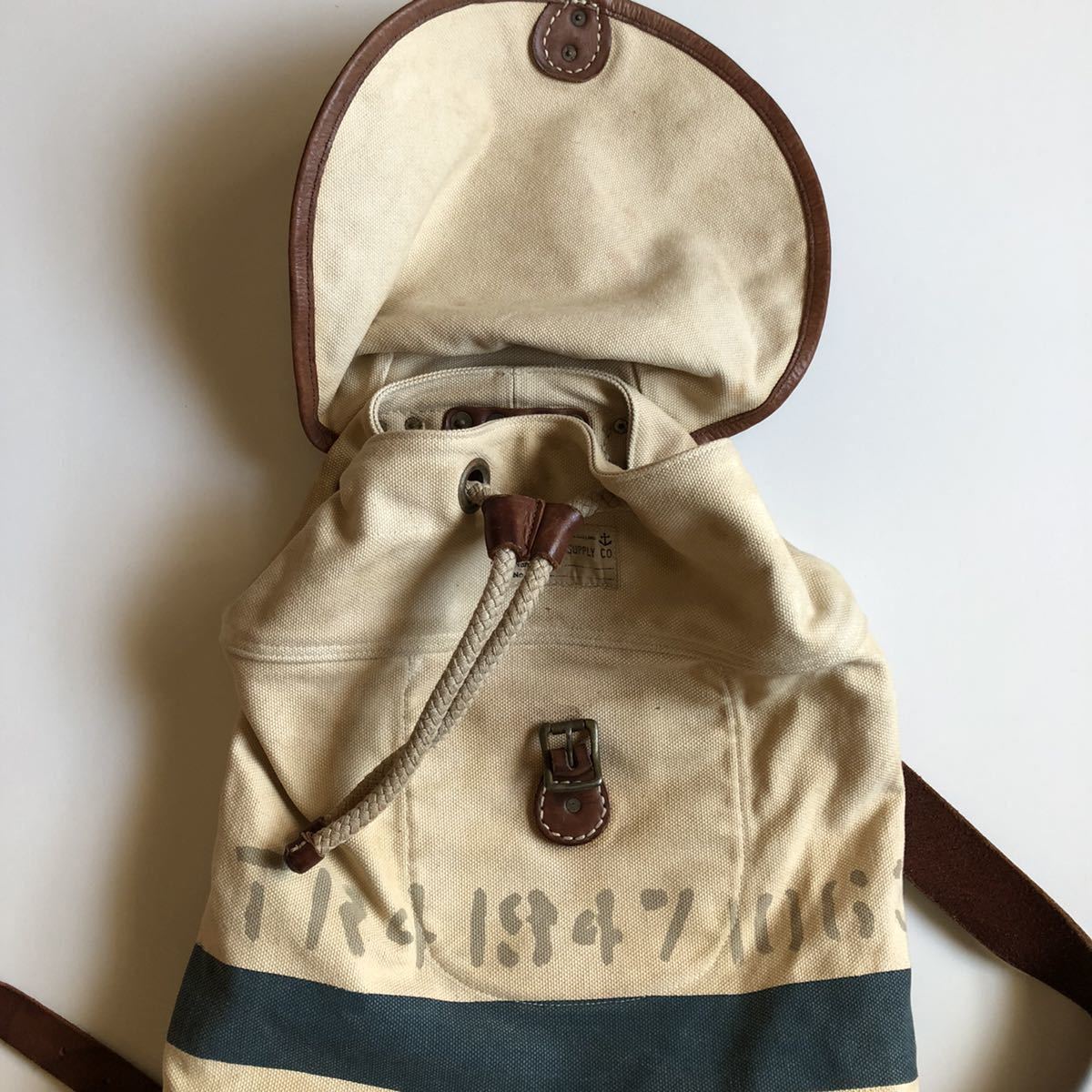 RRL “Canvas Duffle Backpack” キャンバス レザー バッグ リュック 