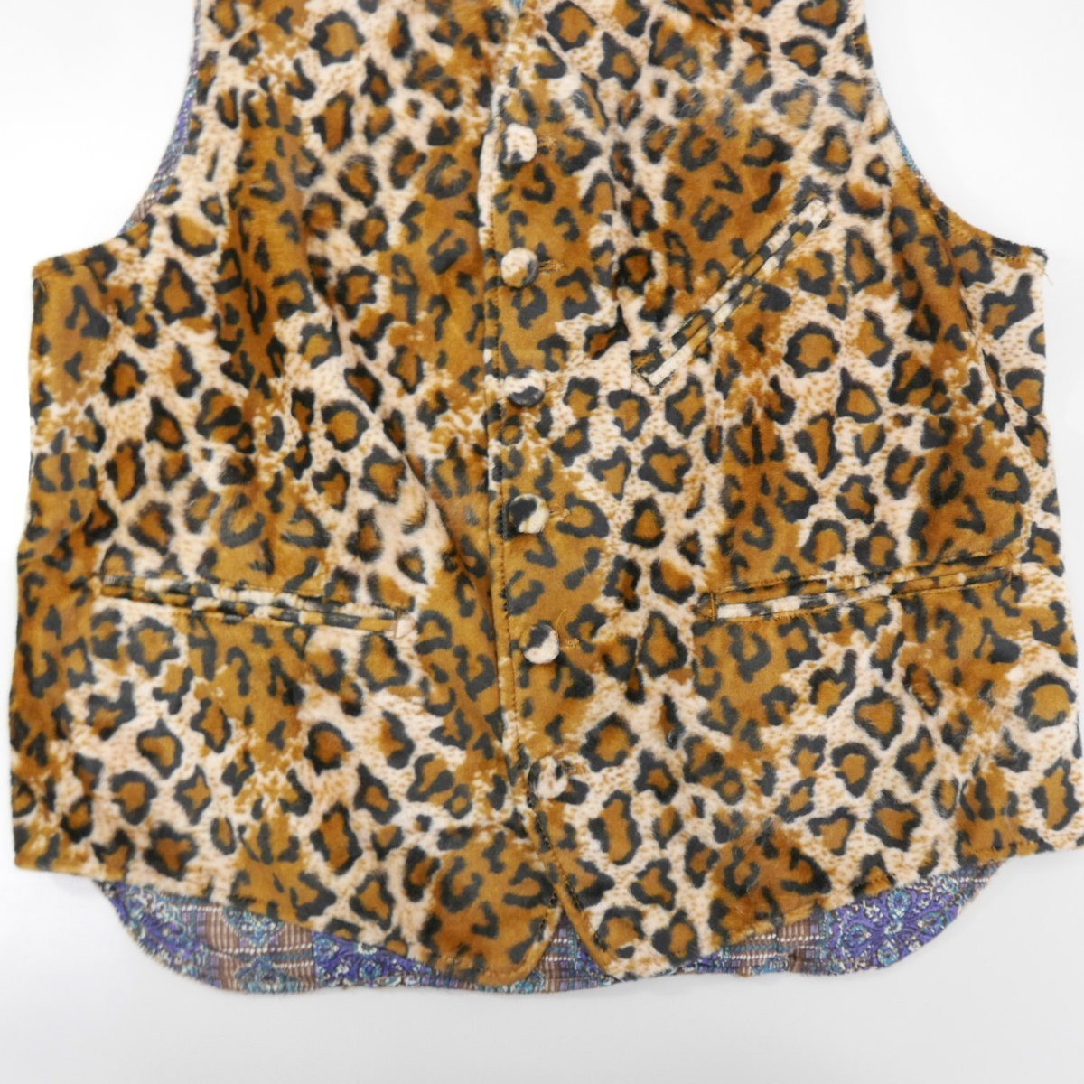 ENGINEERED GARMENTS エンジニアドガーメンツ REVERSIBLE VEST-LEOPARD