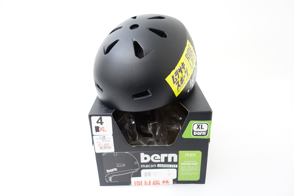 2026，100%新品 スノーボード 2017年モデル BERN MACON ASIAN-FITモデル ヘルメット XL/59-60.5cm/480g(ヘルメット)｜売買されたオークション情報、yahooの商品情報をアーカイブ公開 - オークファン ヘルメット