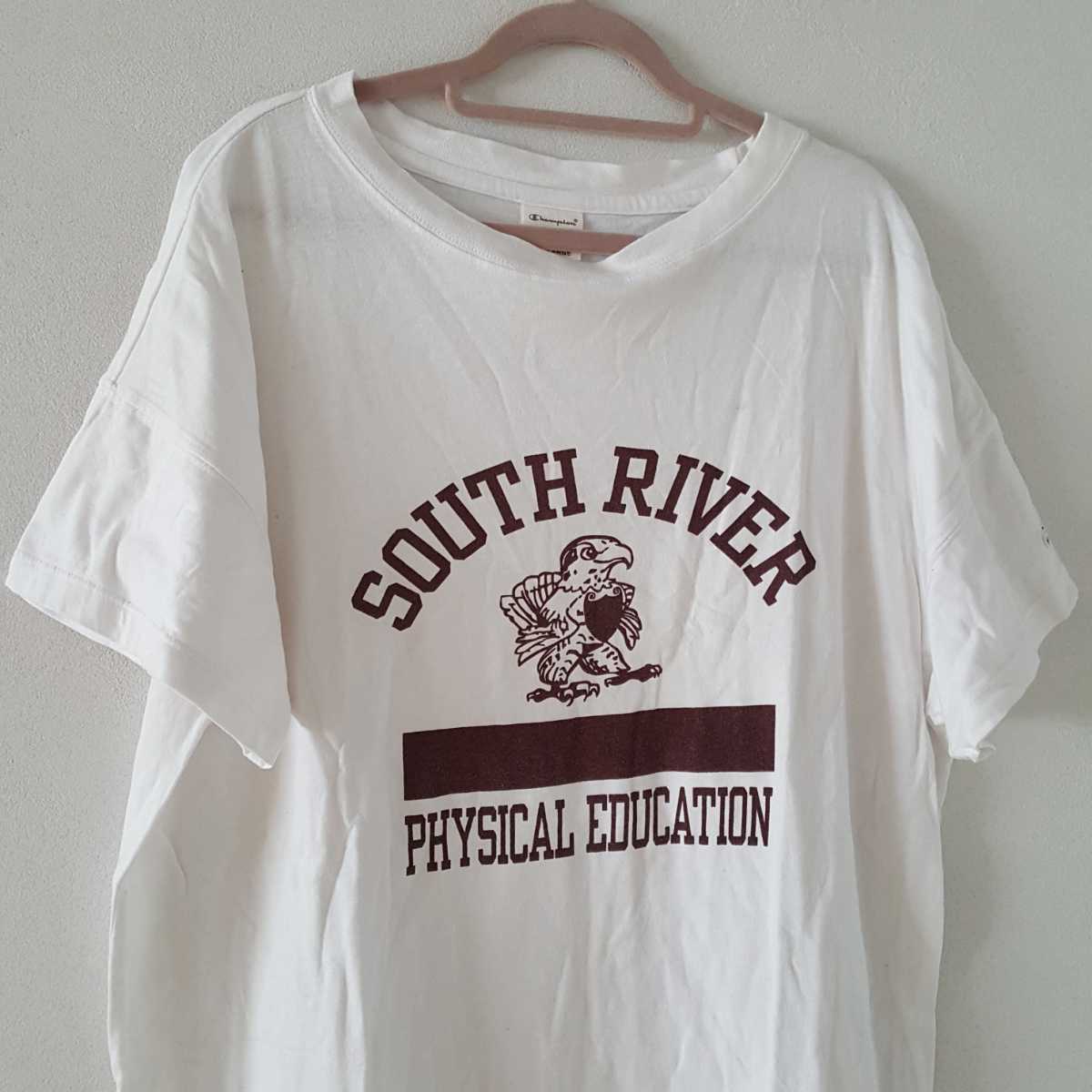 Oa 124 0606 Champion チャンピオン レディース 半袖tシャツワンピース 白 オシャレ トレンド カジュアル スポーツミックス 古着lサイズ 女性用 売買されたオークション情報 Yahooの商品情報をアーカイブ公開 オークファン Aucfan Com