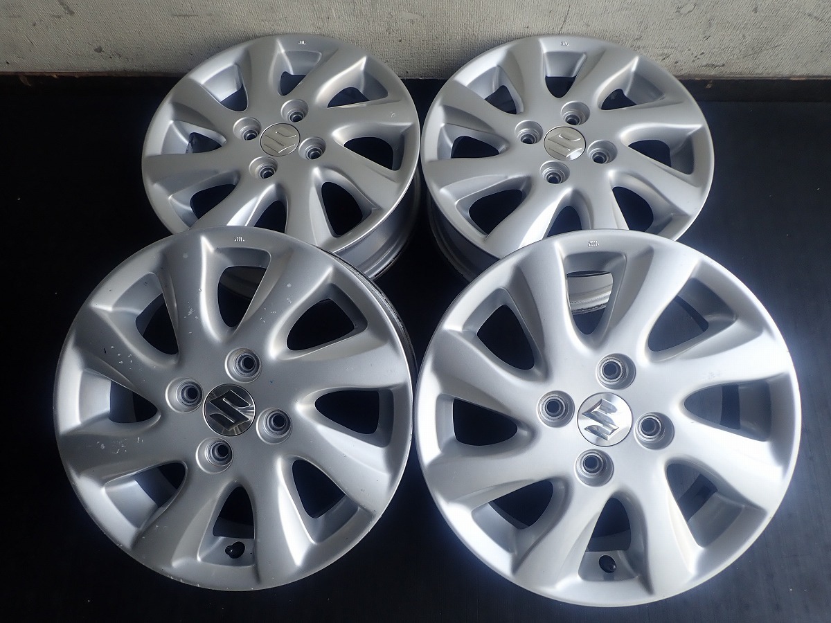AB4548【送料無料14インチ】スズキ純正 中古アルミホイール ワゴンR 