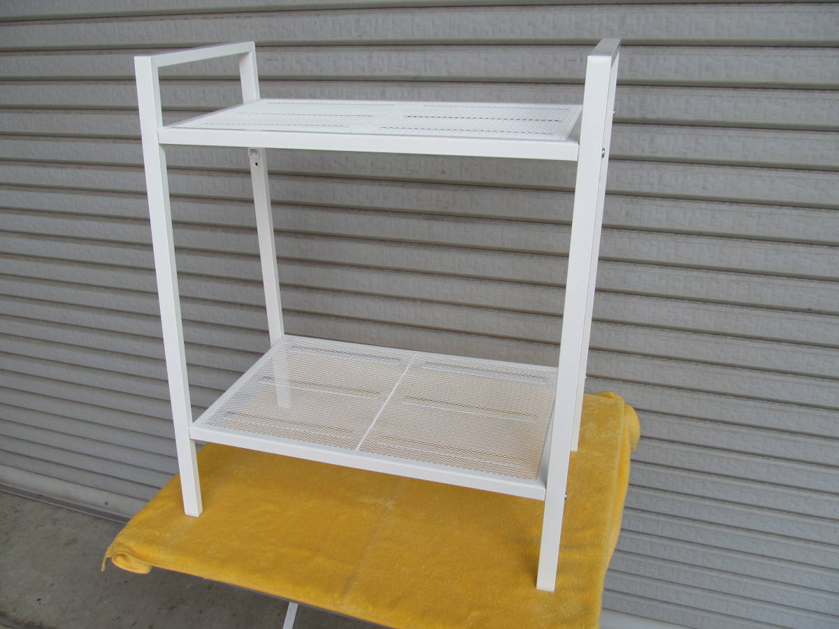 ラック/2段/未組立/キット品/棚/スチール製/IKEA/イケア/LERBERG