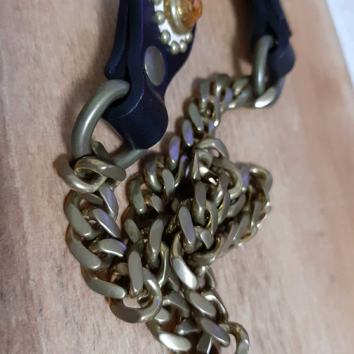 新 モデルファッション - calee ウォレットチェーン 真鍮