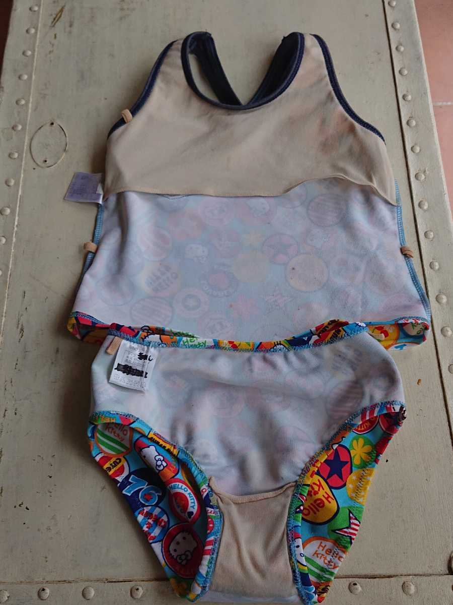 サンリオ ハローキティ Hello Kitty セパレート水着 1 スカート付き三点セット 1 115 124cm 売買されたオークション情報 Yahooの商品情報をアーカイブ公開 オークファン Aucfan Com