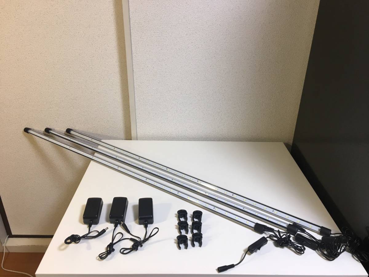 【明るさ抜群!120㎝LEDお得な3個セット】ゼンスイ アンダーウォーターLEDスリム 水中ライト ファインホワイト(FW)120㎝ 【Z-S1304】