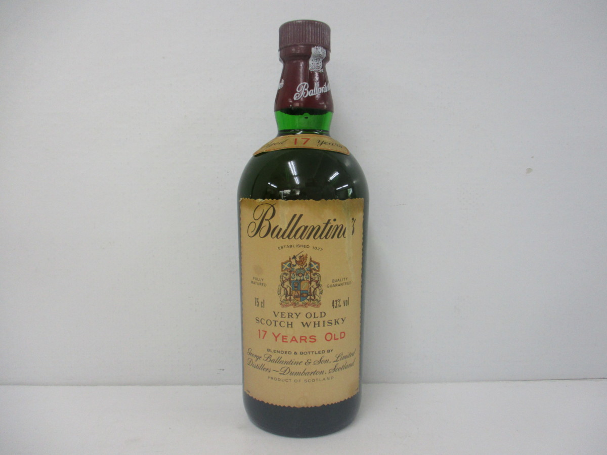 【本物保証，100%新品】 Ｋ2426 古酒 1000円 未開栓 Ballantine's VERY OLD バランタイン 17年 ベリーオールド スコッチ ウイスキー 750ml 43%(スコッチ)｜売買されたオークション情報、yahooの商品情報をアーカイブ公開 - オ スコッチ