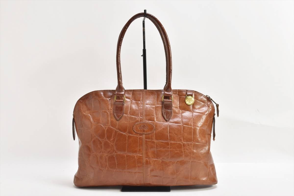マルベリー Mulberry ハンドバッグ ブラウン系 レザー 英国製 