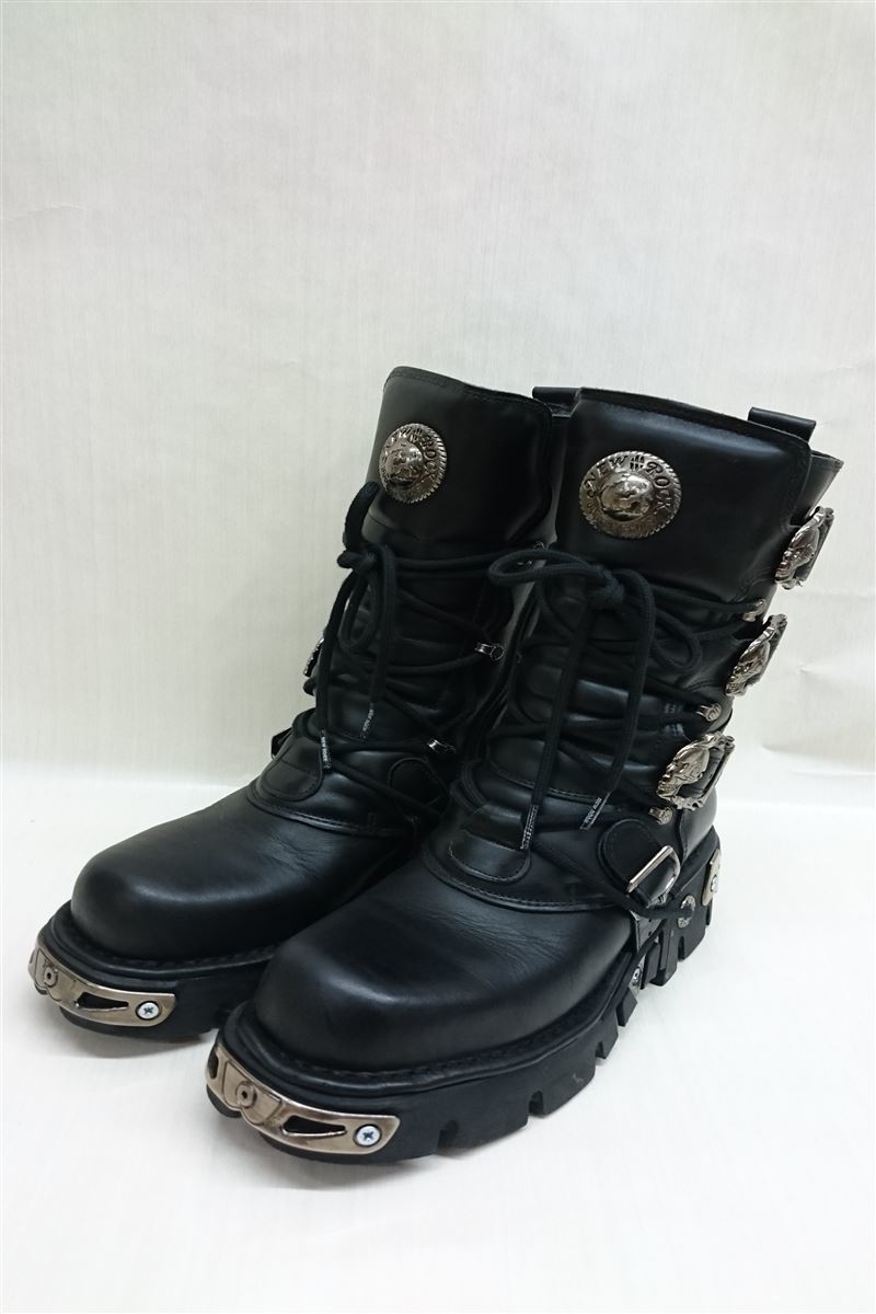 新品未使用　カゴ New Shoes Rock Boots rock - – M-391-S1 & Black NEWROCK ニュー