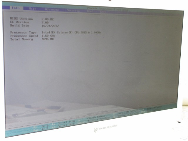 mouse computer マウスコンピューター Notebook computer MB55II1