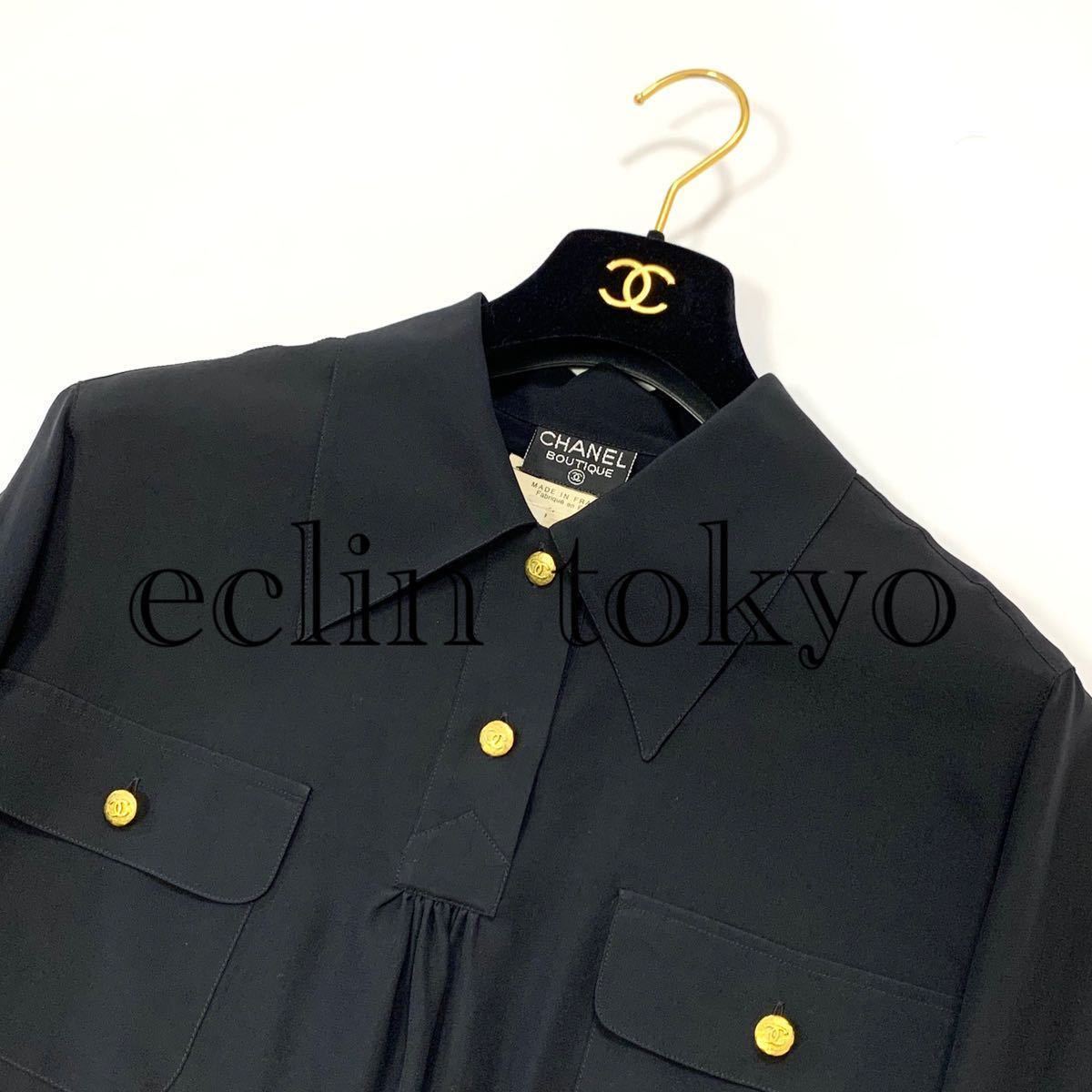 E787】新品同様 CHANEL シャネル《vintage ビンテージ》最高級シルク