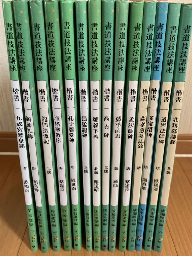 書道技法講座　二玄社刊　6冊　書道　参考書 二玄社 書道技法講座〈新装版〉まとめて14冊 各号に下敷き付き 2026年