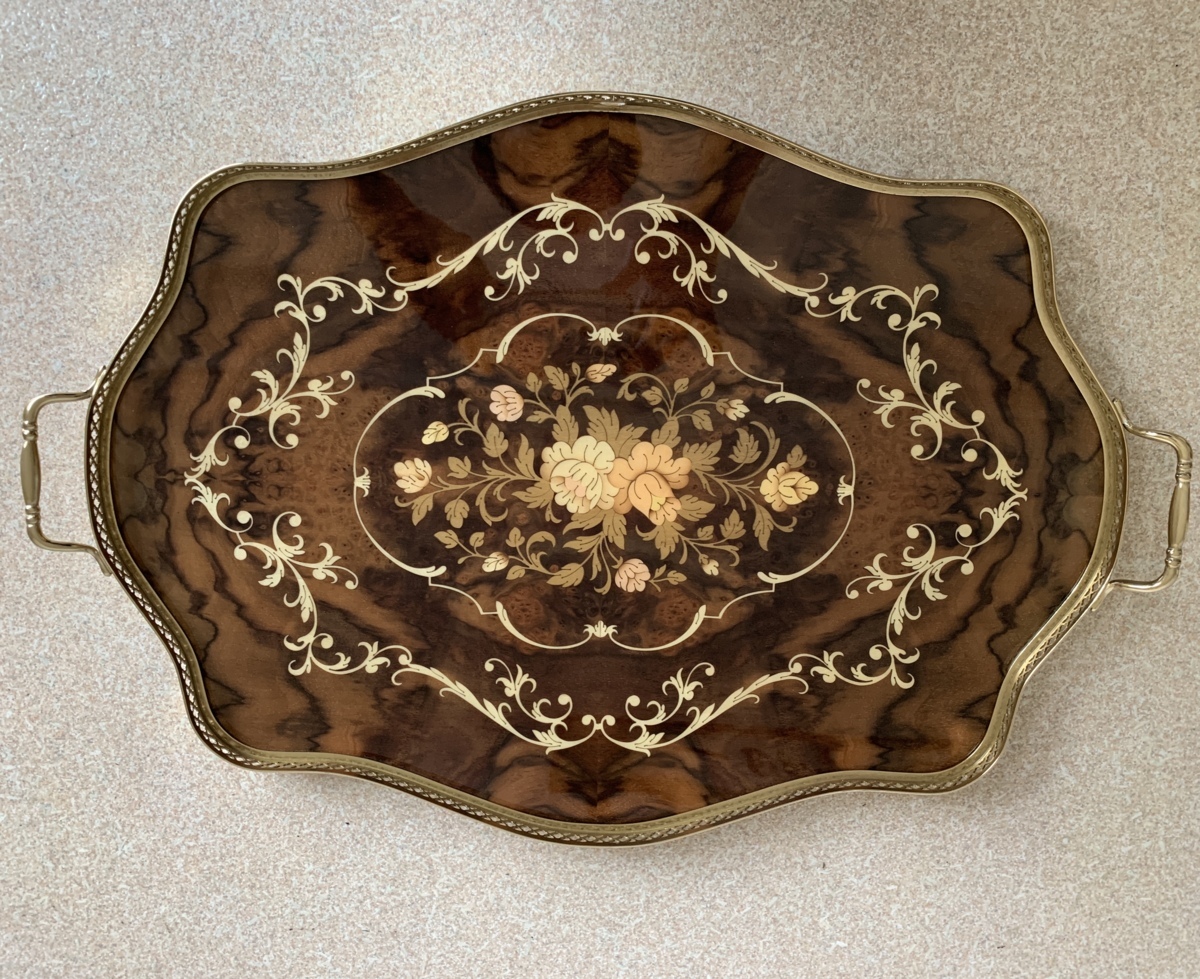 未使用 美品 お得です！ PATURZO GIOVANNI イタリア製 象嵌細工 花