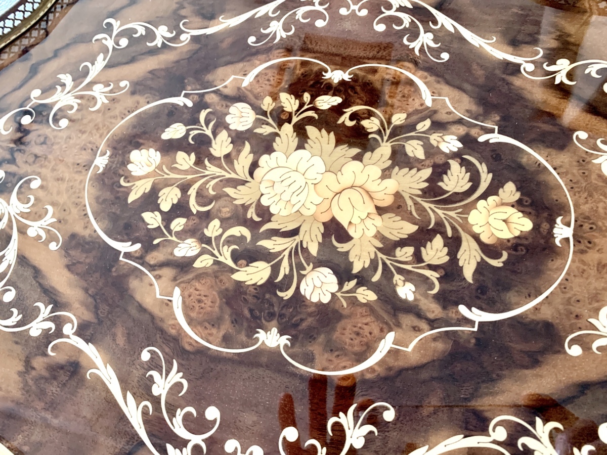 未使用 美品 お得です！ PATURZO GIOVANNI イタリア製 象嵌細工 花