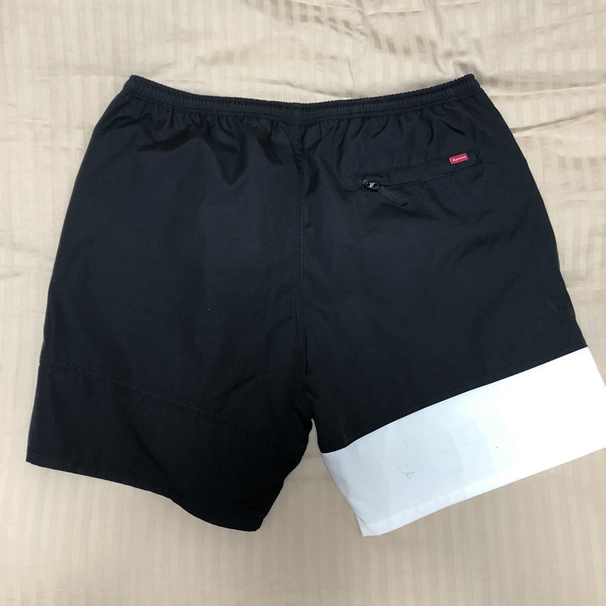 ネット直販 Supreme Banner Water Short Black L スイムショーツ 黒 L