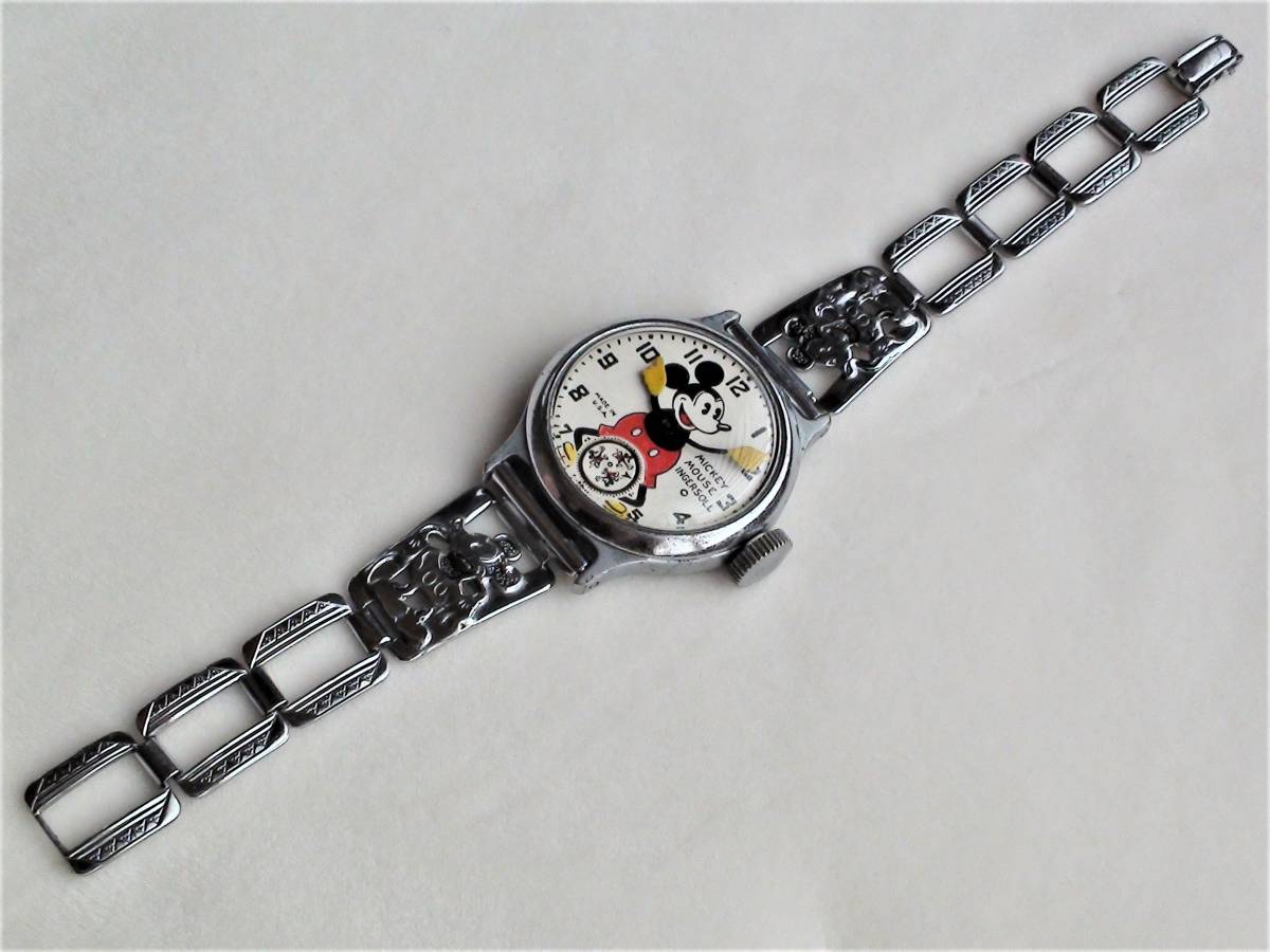 1935年製 INGERSOLL MICKEY 腕時計 BOX ギャラ付き 超美品 OH済 