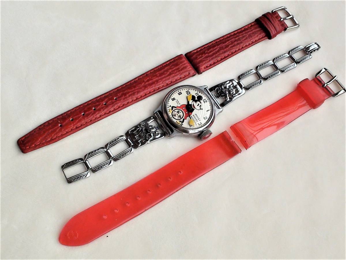 1935年製 INGERSOLL MICKEY 腕時計 BOX ギャラ付き 超美品 OH済 