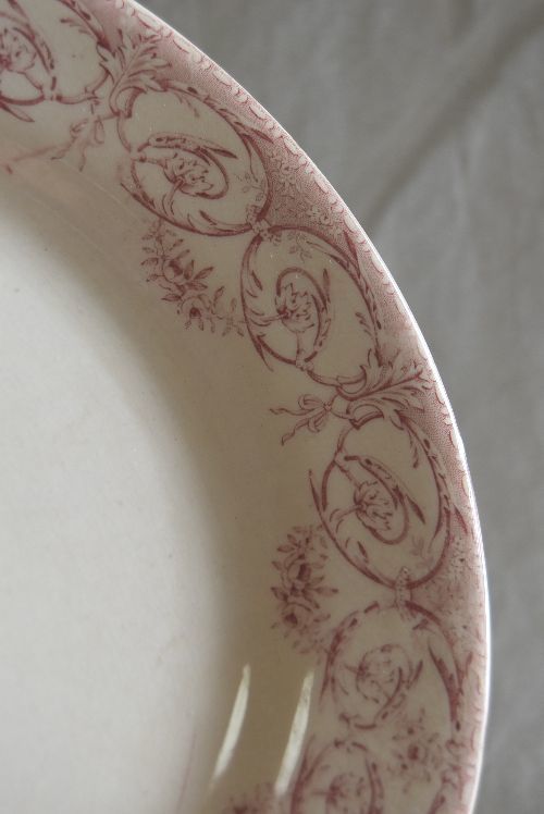 希少✨ クレイユモントロー ハンドペイント フランスアンティーク 19世紀 クレイユモントロー モントロー - フランス 19世紀 Creil et Montereau
