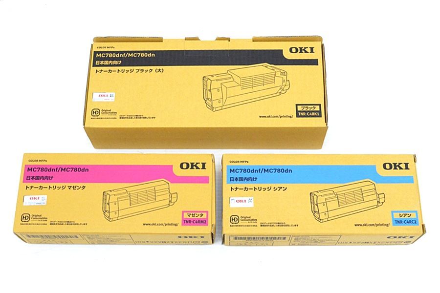 徳山)OKI トナーカートリッジ TNR-C4RK1/TNR-C4RM2/TNR-C4CRC2 3点