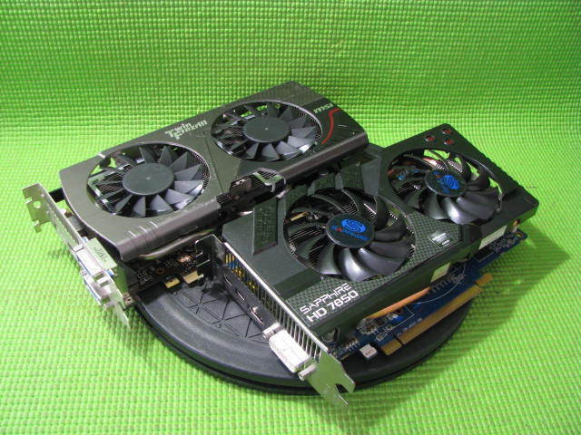 M21797/グラフィックカード 2枚/SAPPHIRE HD7850 2G GDDR5，msi