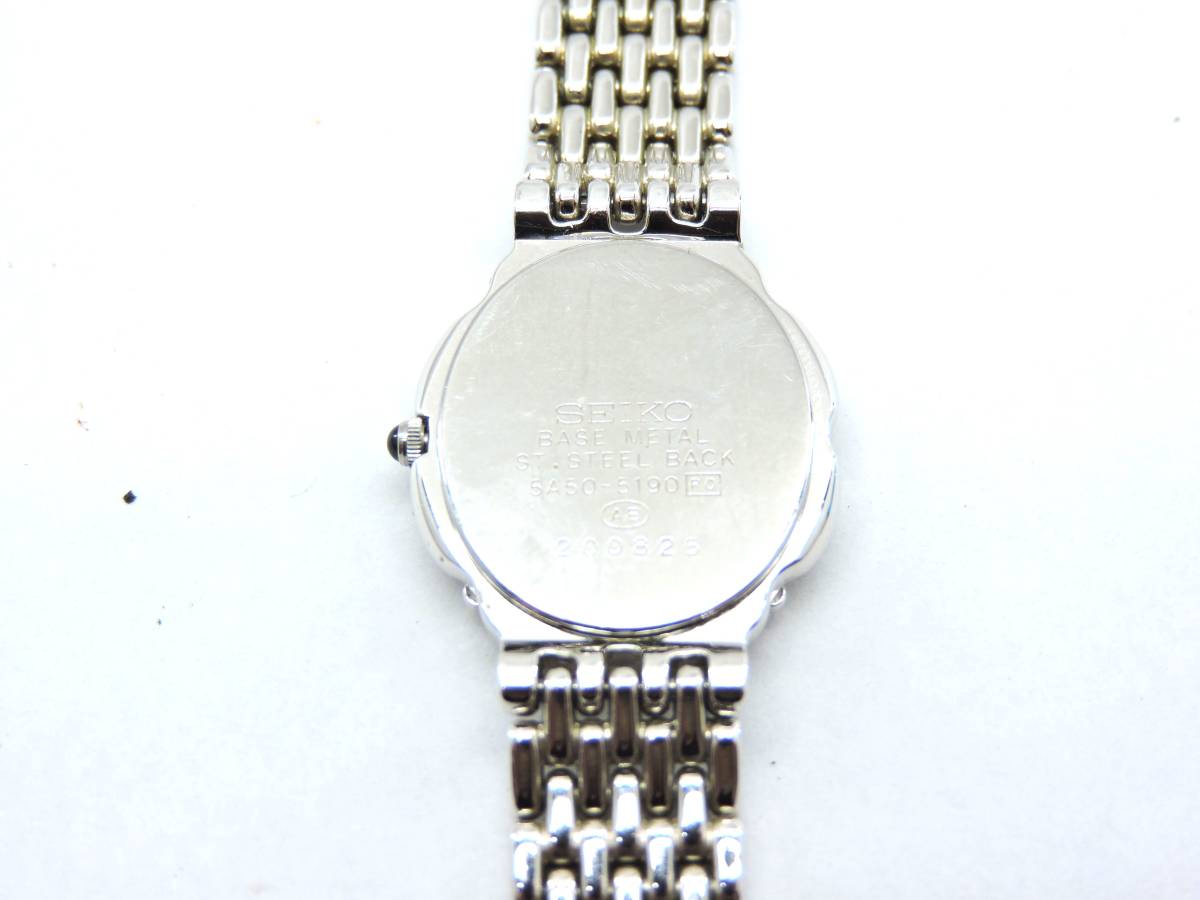 SEIKO エクセリーヌ セイコー 5A50-5190 ダイヤベゼル - 4P (セイコー 