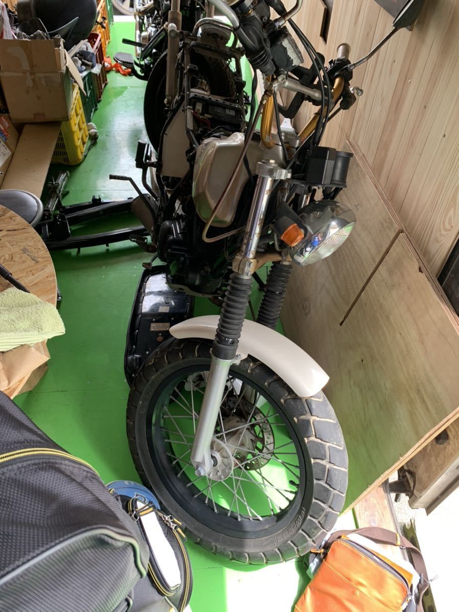 マフラー スーパー TW200 ロンスイ＆スカチューン セル付き NO 