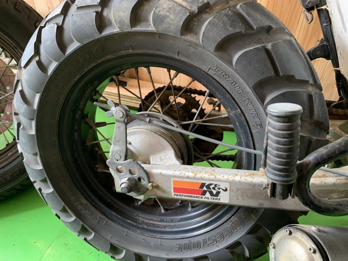 マフラー スーパー TW200 ロンスイ＆スカチューン セル付き NO 