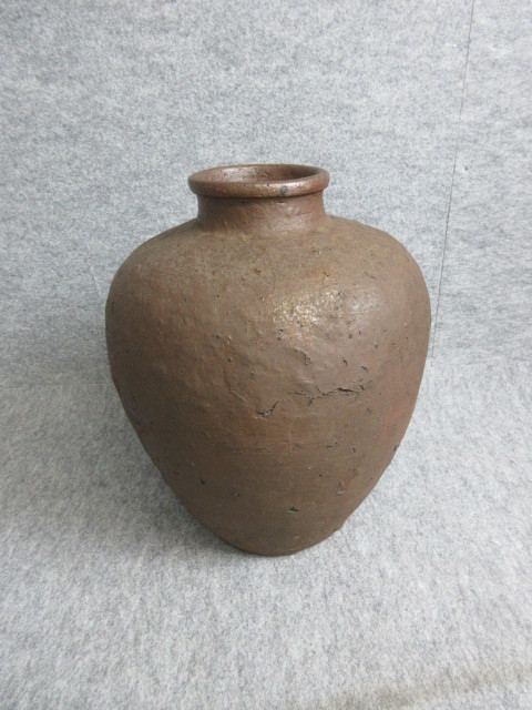 茶器⁄茶道具 飾茶壺（飾壺） 鬼丸雪山作（雪山窯 高取焼き 信楽焼壷大