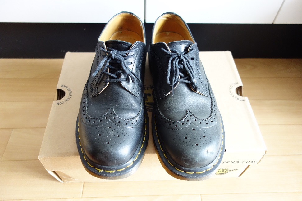 Dr Martens 3989 BROGUE UK7 黒 / wing tip Shoe ドクターマーチン