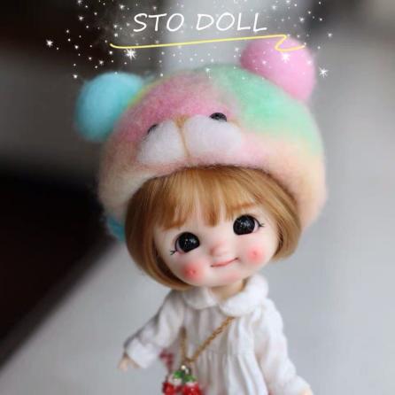 えくぼ オビツ ob11 BJD 1/8 V5 stodoll 服 人形 ウィッグ dimple